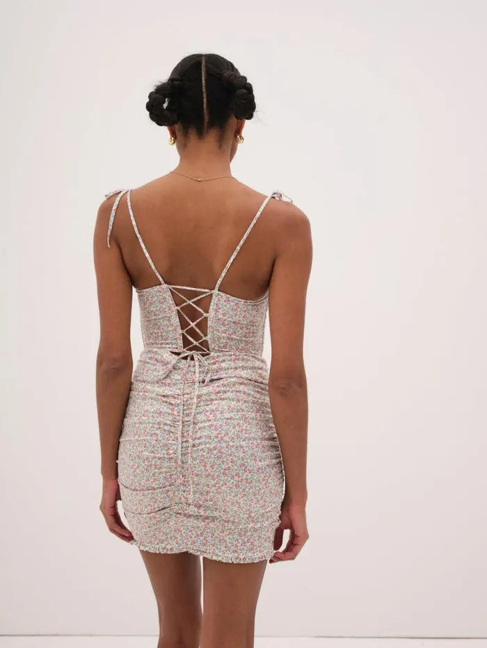 Women Baby Butterflies Slip Dress Multi For Love and Lemons Lingerie