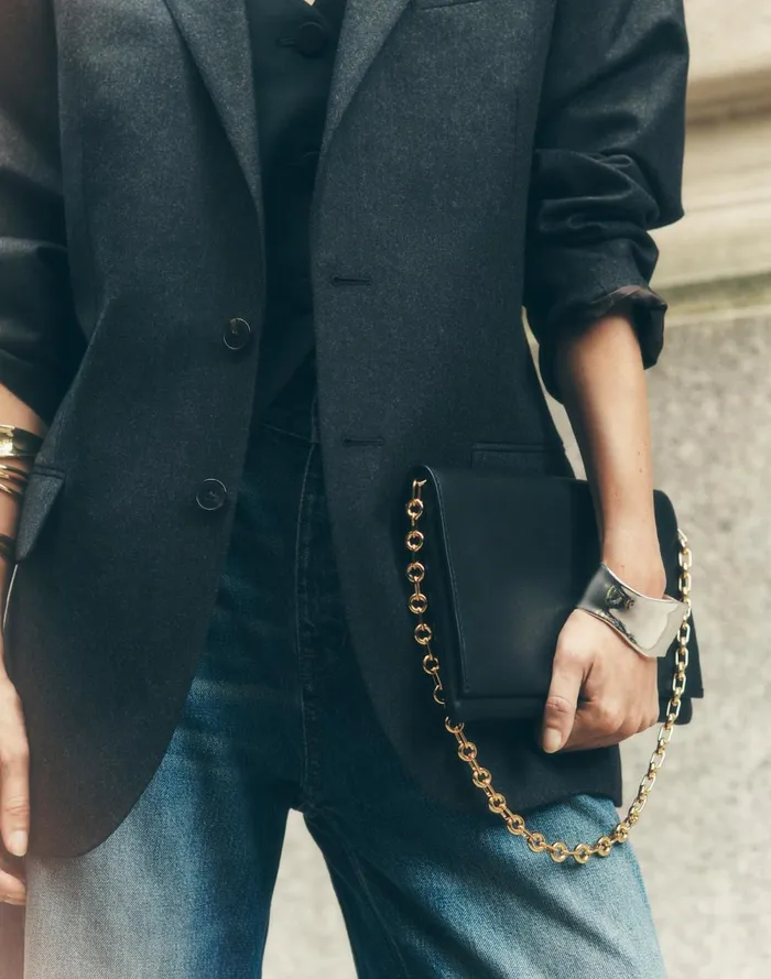 Women Bags Madewell ChainStrap Shoulder Bag True Black