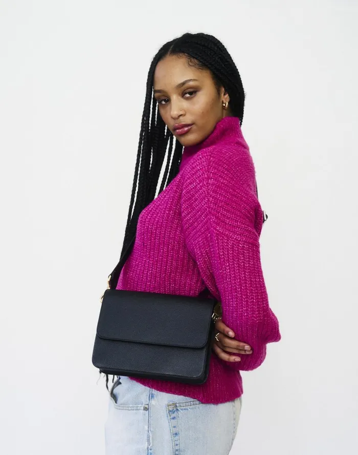 Women Bags Madewell Hyer Goods Luxe Cube Bag Jet Black