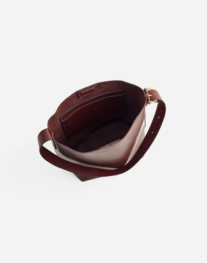 Women Bags Madewell The Essential Medium Bucket Tote Chocolate Raisin