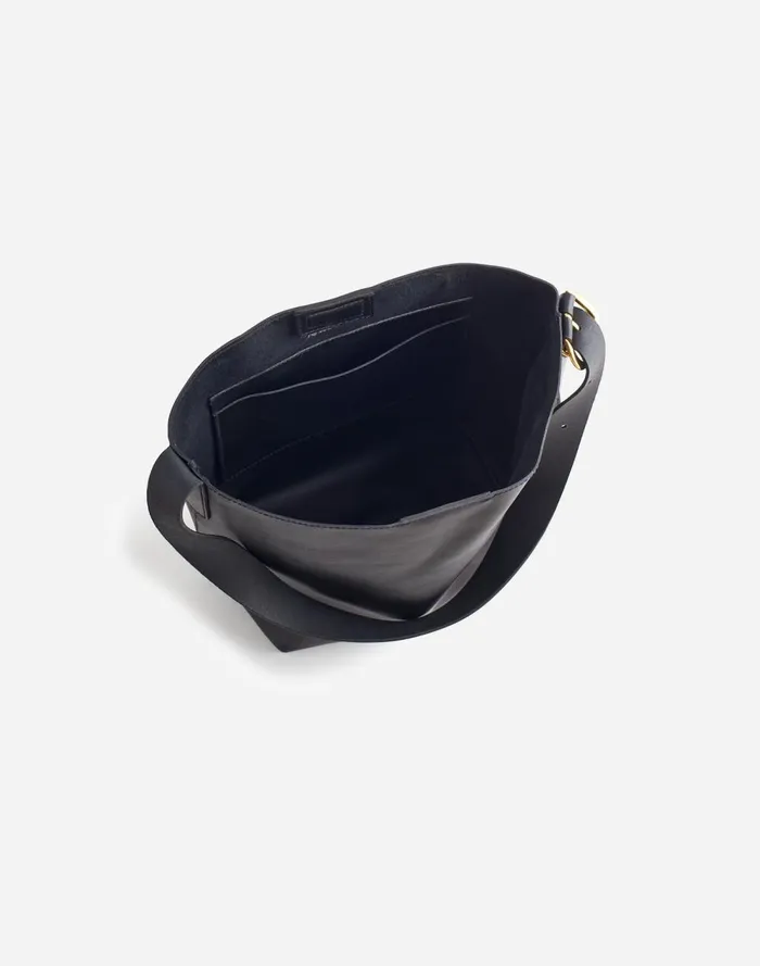 Women Bags Madewell The Essential Medium Bucket Tote True Black