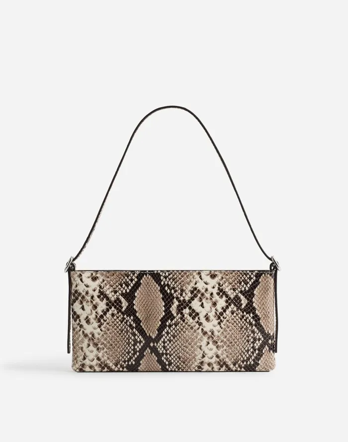 Women Bags Madewell The SculpturalBuckle Mini Shoulder Bag True Black Multi