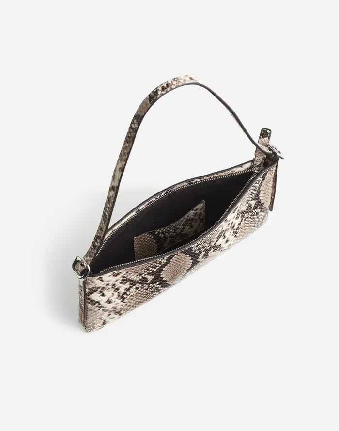 Women Bags Madewell The SculpturalBuckle Mini Shoulder Bag True Black Multi
