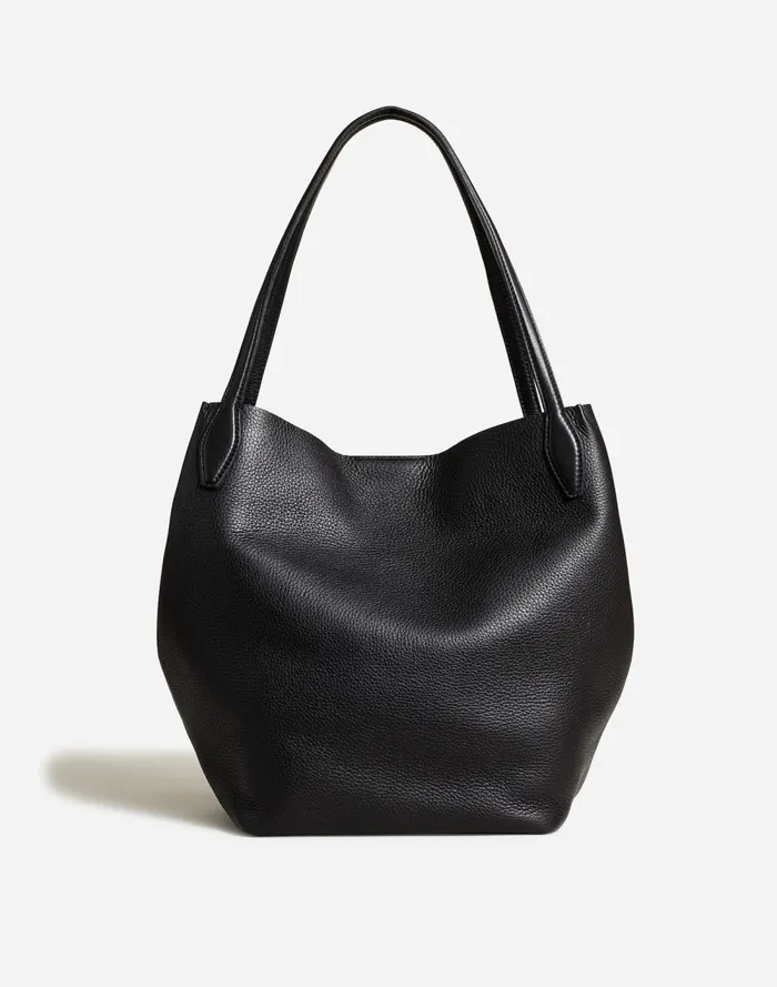 Women Bags Madewell The Shopper Tote In Soft Grain True Black