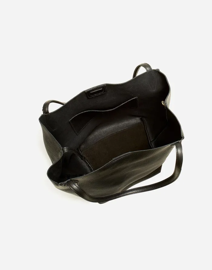 Women Bags Madewell The Shopper Tote In Soft Grain True Black