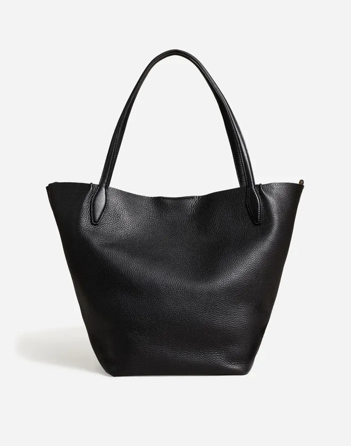 Women Bags Madewell The Shopper Tote In Soft Grain True Black