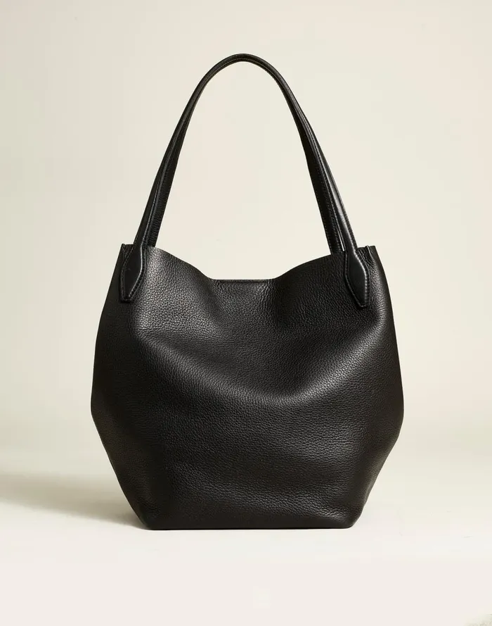 Women Bags Madewell The Shopper Tote In Soft Grain True Black