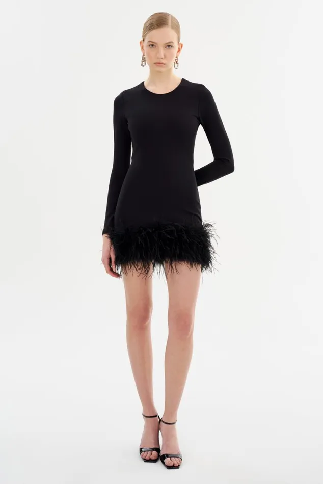 Women BAHIRA Mini Dress Black LAMARQUE Dresses Women BAHIRA Mini Dress Black LAMARQUE Dresses