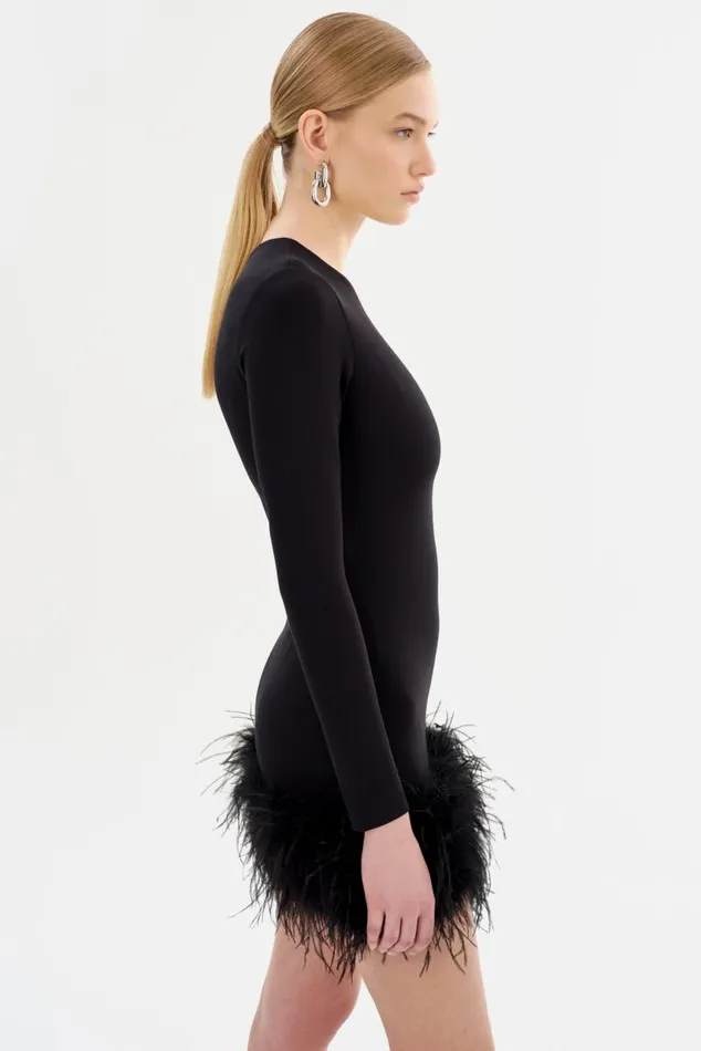 Women BAHIRA Mini Dress Black LAMARQUE Dresses Women BAHIRA Mini Dress Black LAMARQUE Dresses