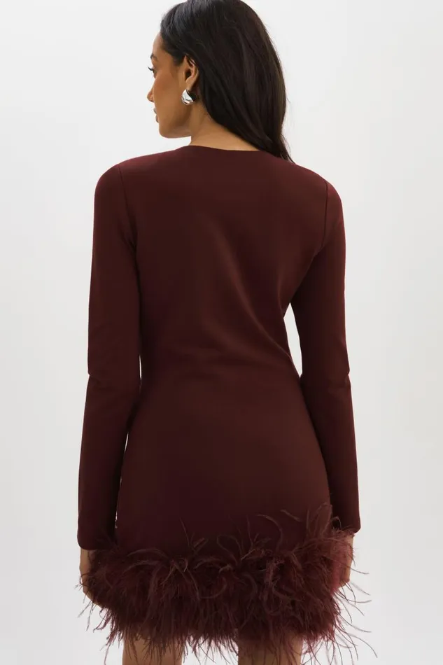 Women BAHIRA Mini Dress Mahogany LAMARQUE Dresses