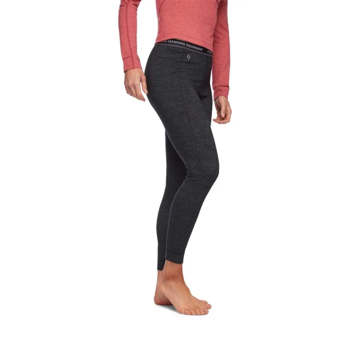 Women Baselayers Black Diamond Solution 150 Merino Baselayer Full Length Bottom