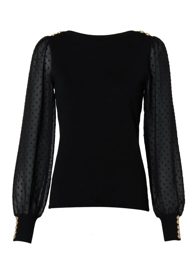 Women Bethany Knit Black Holland Cooper Knitwear