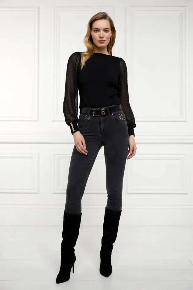 Women Bethany Knit Black Holland Cooper Knitwear