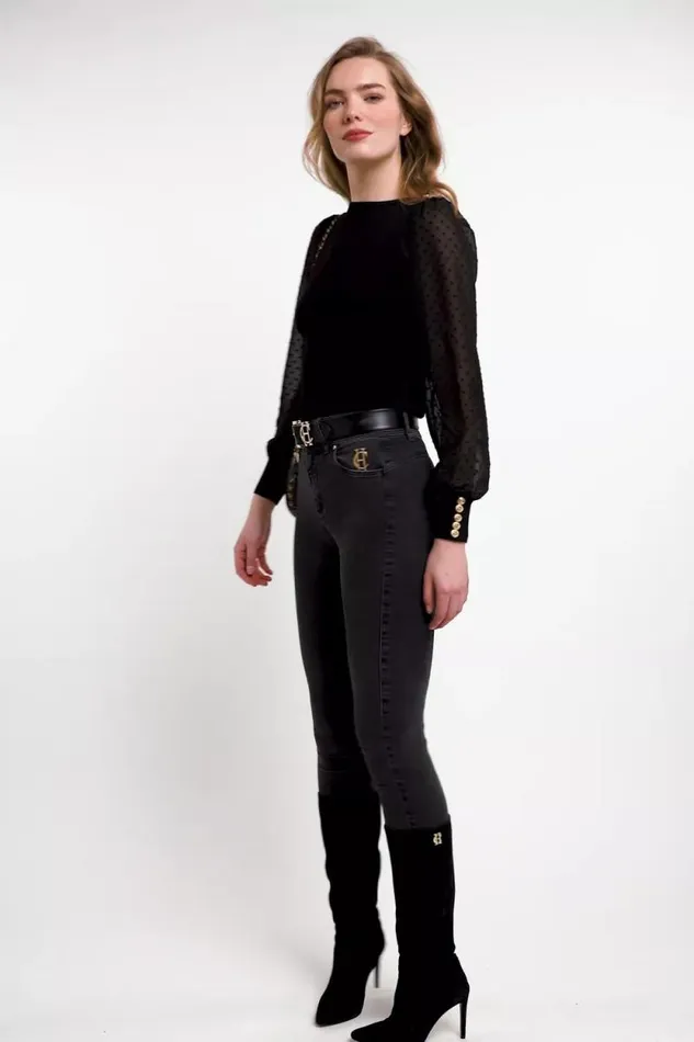 Women Bethany Knit Black Holland Cooper Knitwear