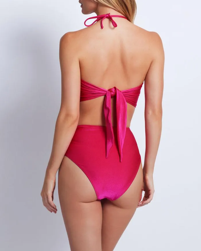 Women Bikinis PatBO Starfish Bikini Top Cerise