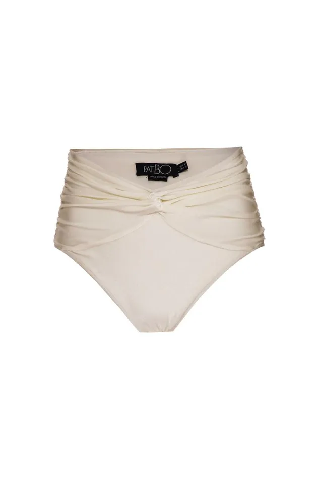 Women Bikinis PatBO VSHAPE BIKINI BOTTOM FINAL SALE White