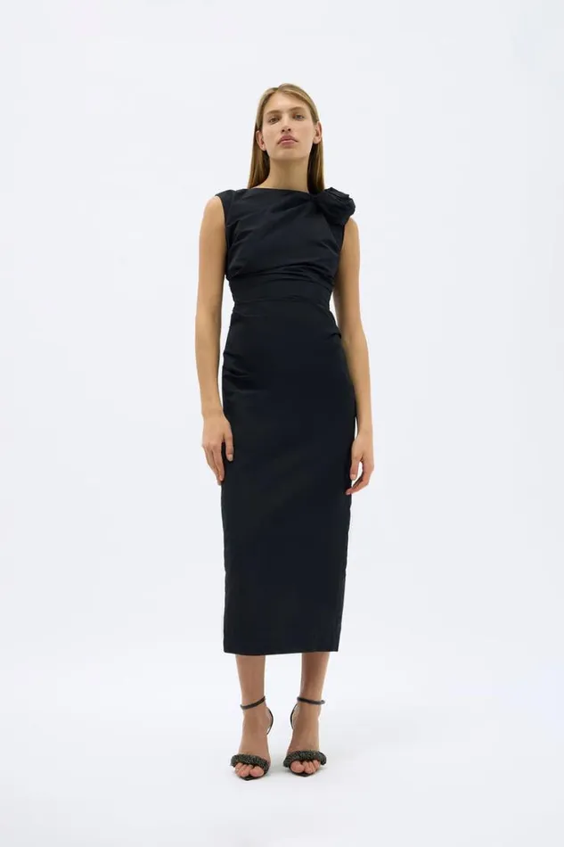 Women Black Dresses Rachel Gilbert HENLEY DRESS