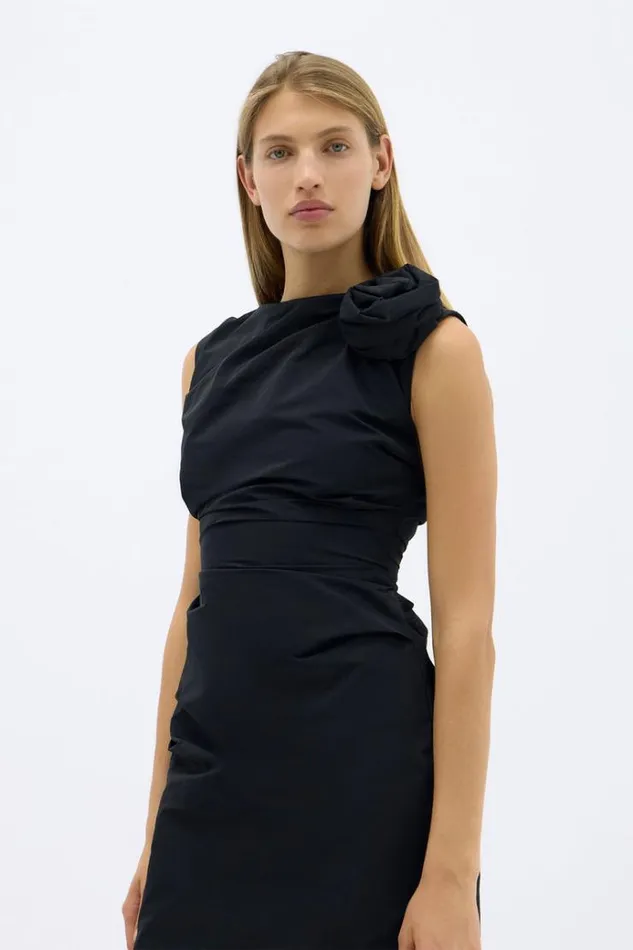 Women Black Dresses Rachel Gilbert HENLEY DRESS