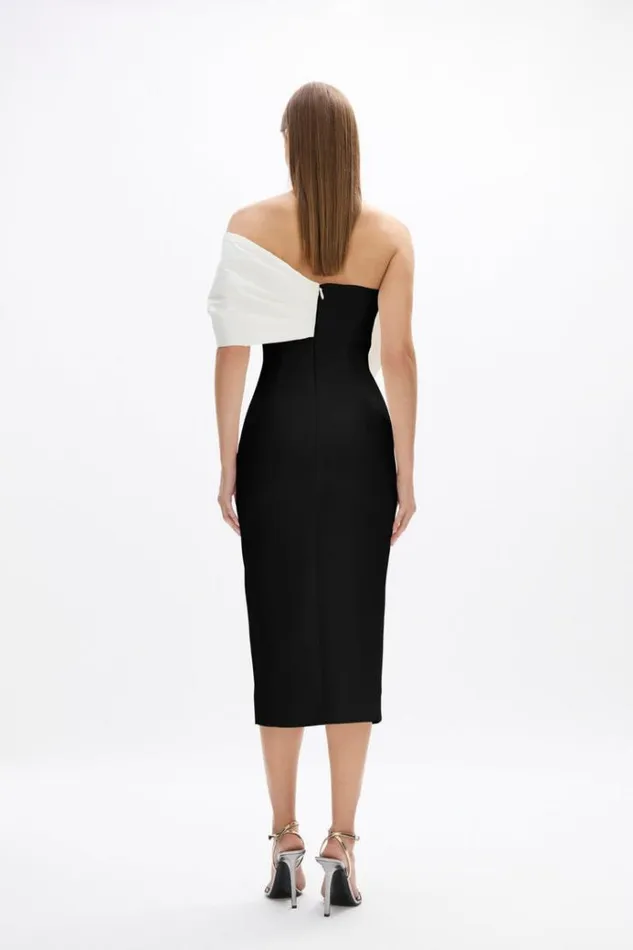 Women Black Dresses Rachel Gilbert Kace Dress In BlackIvory Women Black Dresses Rachel Gilbert Kace Dress In BlackIvory