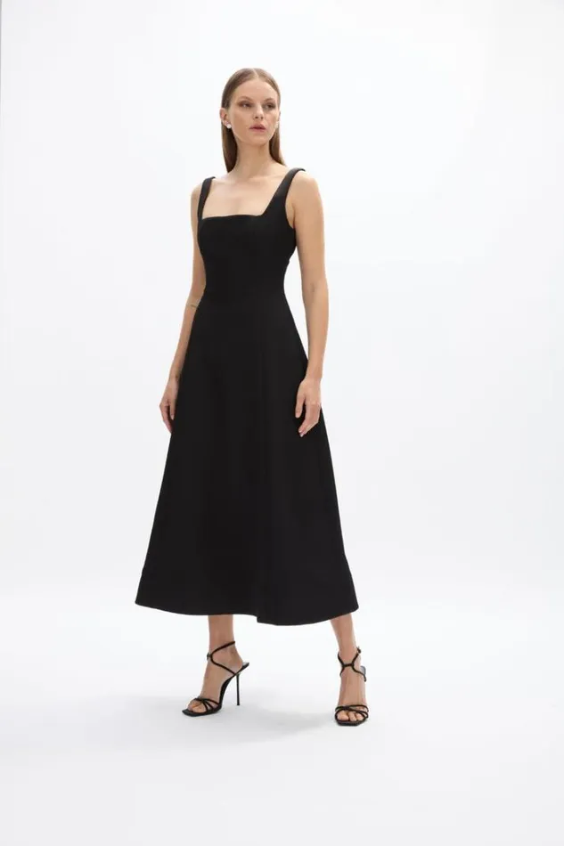 Women Black Dresses Rachel Gilbert Serra Dress Black