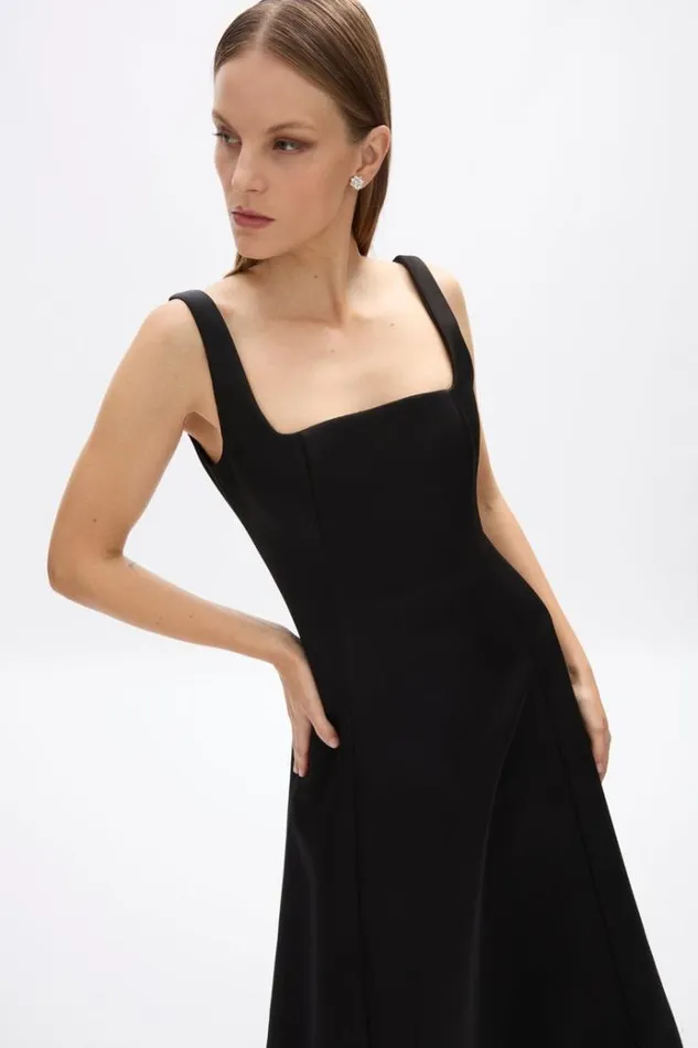 Women Black Dresses Rachel Gilbert Serra Dress Black