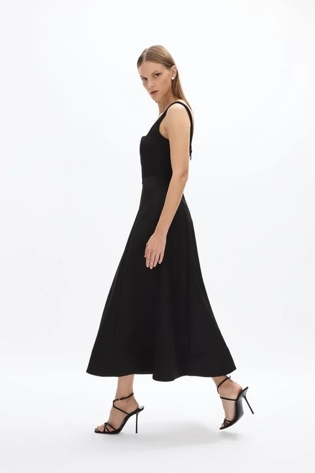 Women Black Dresses Rachel Gilbert Serra Dress Black