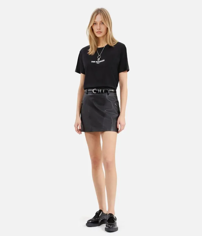 Women Black Logo Tshirt THE KOOPLES Tshirts