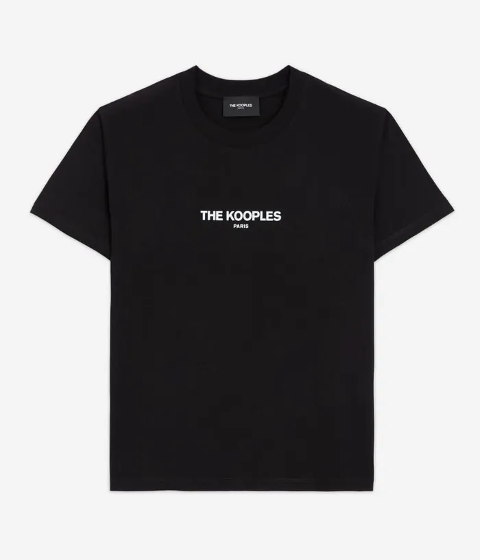 Women Black Logo Tshirt THE KOOPLES Tshirts