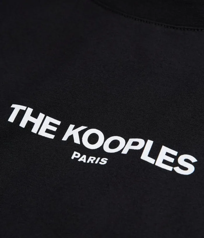 Women Black Logo Tshirt THE KOOPLES Tshirts