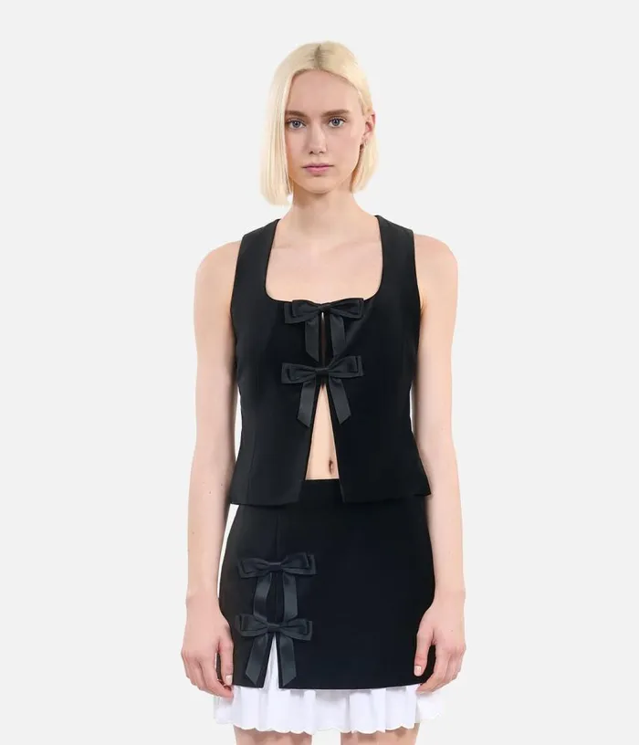 Women Black Velvet Top THE KOOPLES Blouses and Shirts