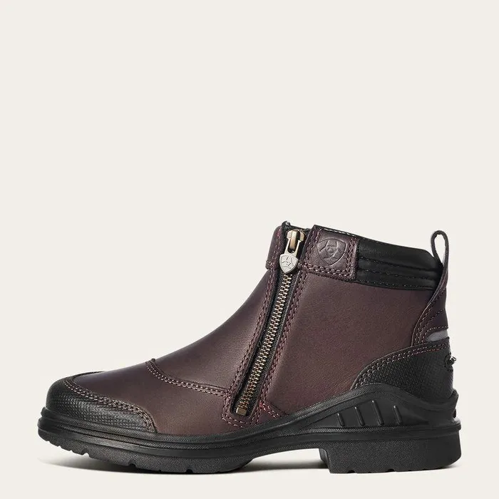 Women Booties Ariat Barnyard Side Zip Boot Dark Brown Women Booties Ariat Barnyard Side Zip Boot Dark Brown
