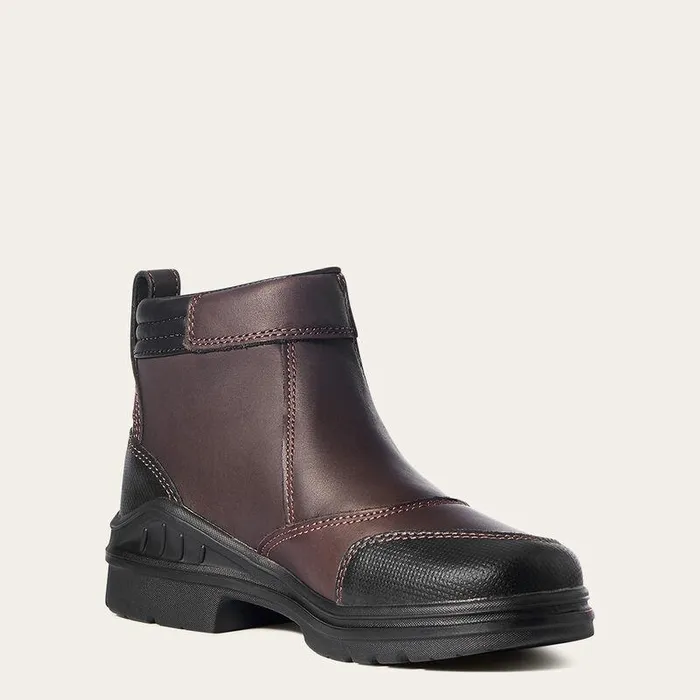 Women Booties Ariat Barnyard Side Zip Boot Dark Brown Women Booties Ariat Barnyard Side Zip Boot Dark Brown
