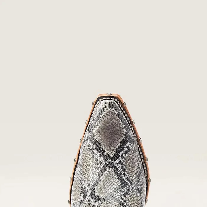 Women Booties Ariat Greeley Western Boot Natural Snake