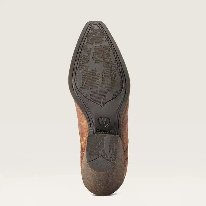 Women Booties Ariat Layla Western Boot Naturally Distressed Brown