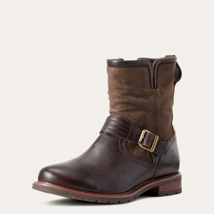 Women Booties Ariat Savannah Waterproof Boot Chocolateandwillow