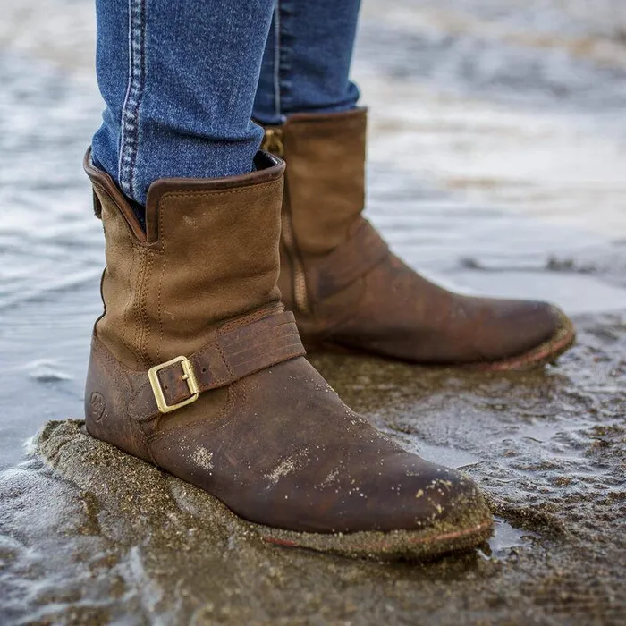 Women Booties Ariat Savannah Waterproof Boot Chocolateandwillow