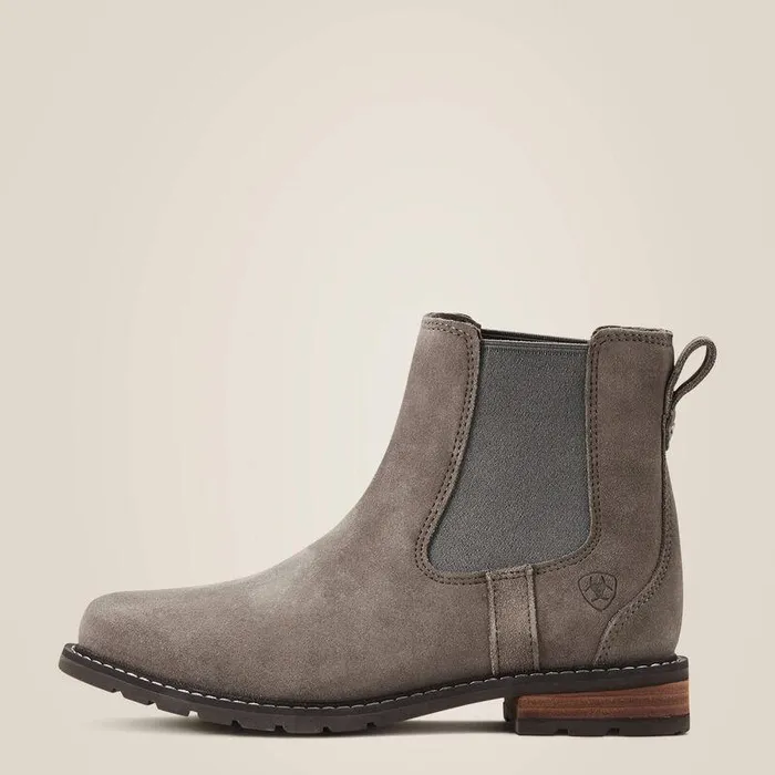 Women Booties Ariat Wexford Waterproof Chelsea Boot Taupe