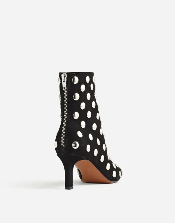 Women Boots Madewell The Dimes StilettoHeel Ankle Boot True Black Multi