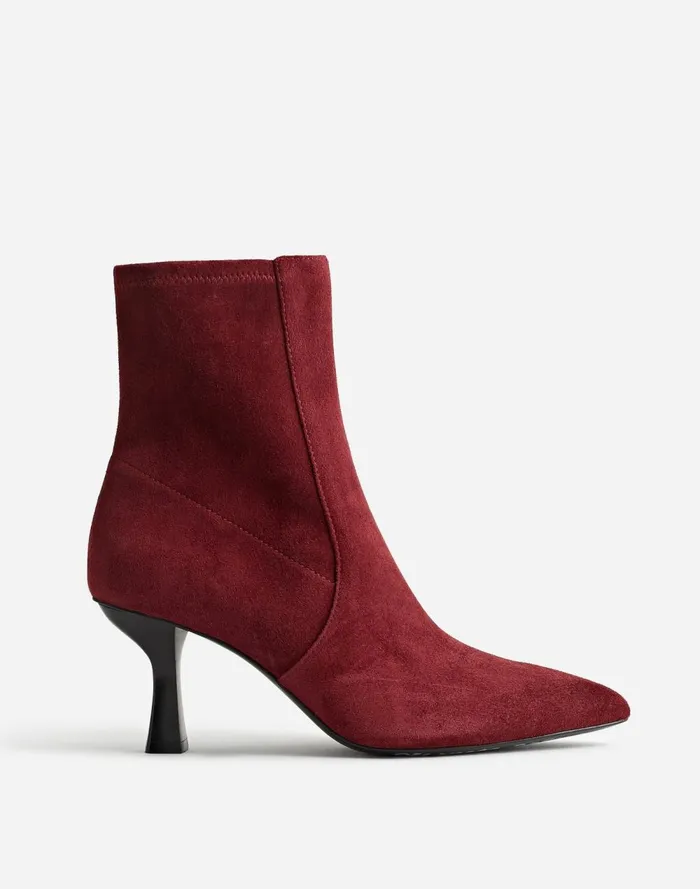 Women Boots Madewell The Justine Ankle Boot Deep Merlot