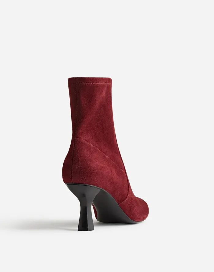 Women Boots Madewell The Justine Ankle Boot Deep Merlot