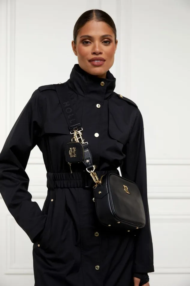 Women Burghley Bag Strap Black Monogram Holland Cooper Bags
