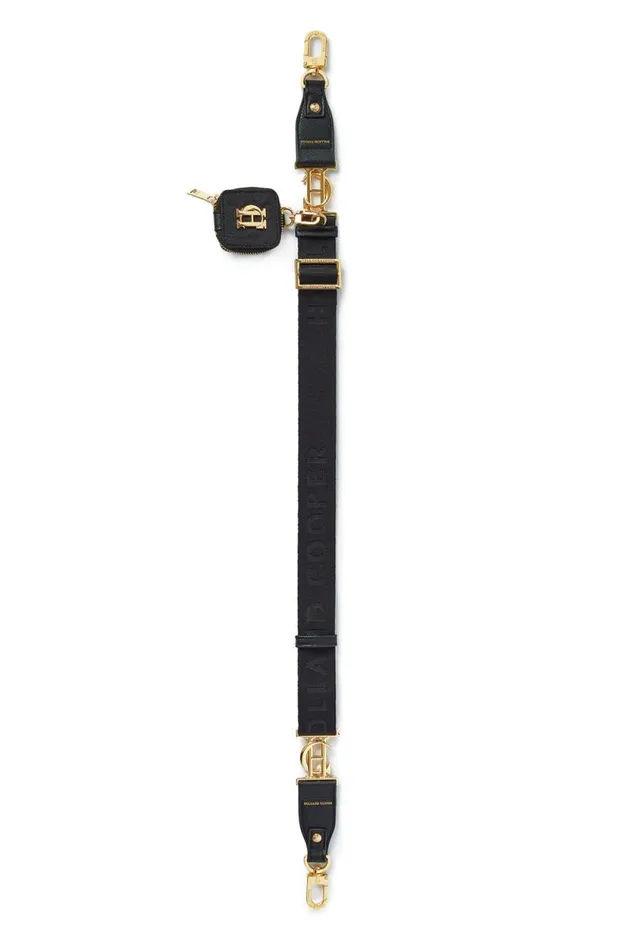 Women Burghley Bag Strap Black Monogram Holland Cooper Bags