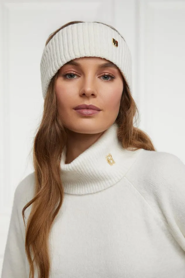 Women Burghley Headband Cream Holland Cooper Hats and Headbands