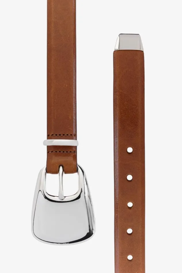 Women CAIRO Leather Belt Tansilver LAMARQUE Belts