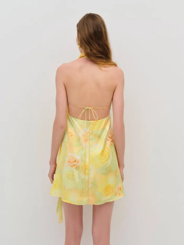 Women Carla Mini Dress Yellow For Love and Lemons Dresses Women Carla Mini Dress Yellow For Love and Lemons Dresses