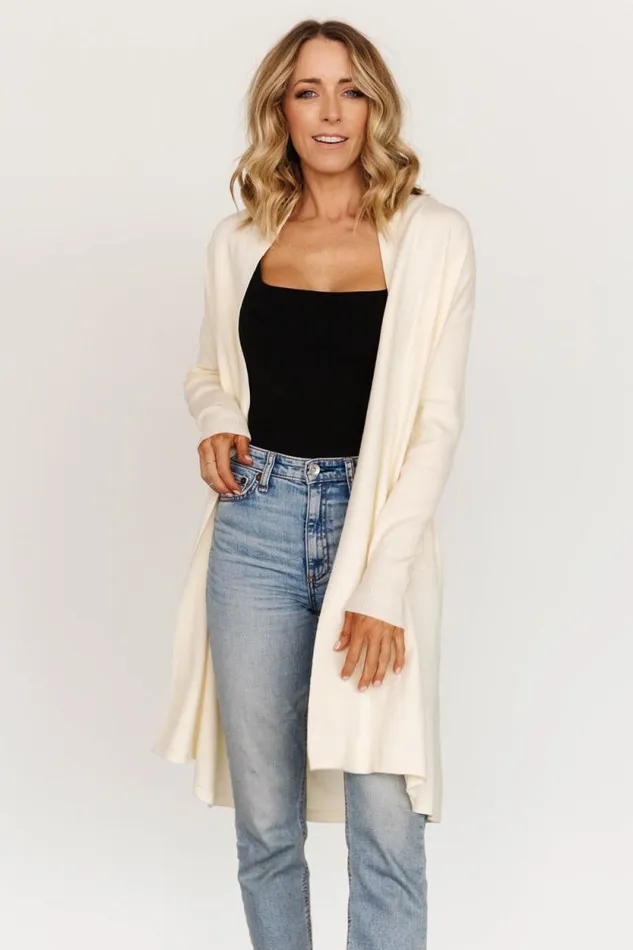 Women Central Park Cardigan Ivory Baltic Born Sweaters