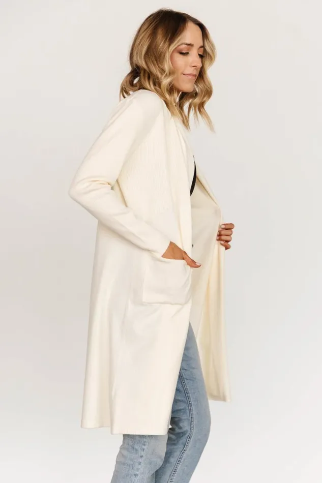 Women Central Park Cardigan Ivory Baltic Born Sweaters