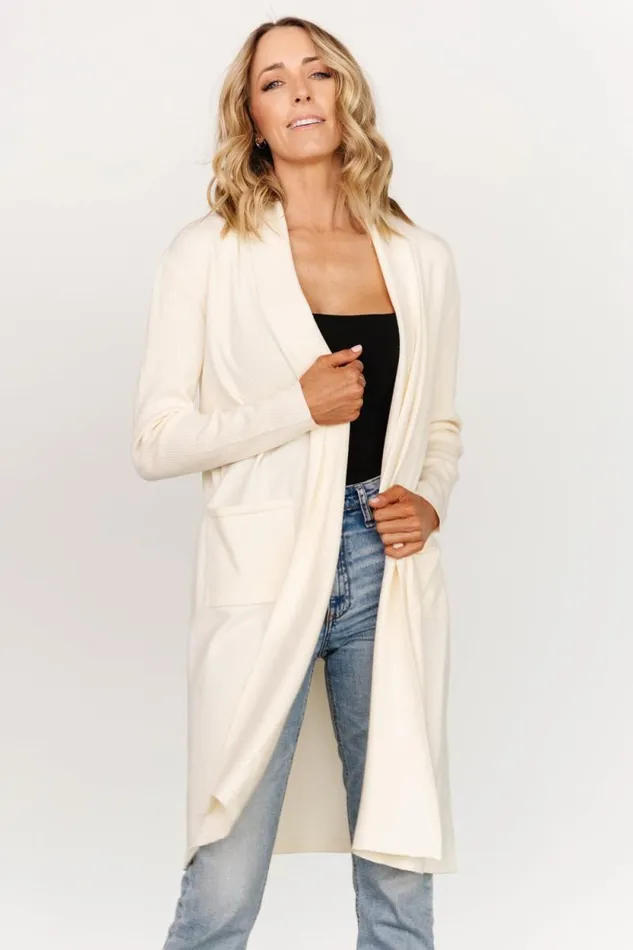 Women Central Park Cardigan Ivory Baltic Born Sweaters