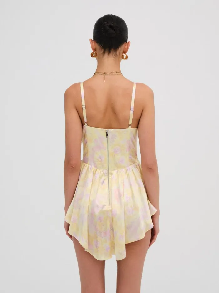 Women Charlene Mini Dress Yellow For Love and Lemons Dresses Women Charlene Mini Dress Yellow For Love and Lemons Dresses