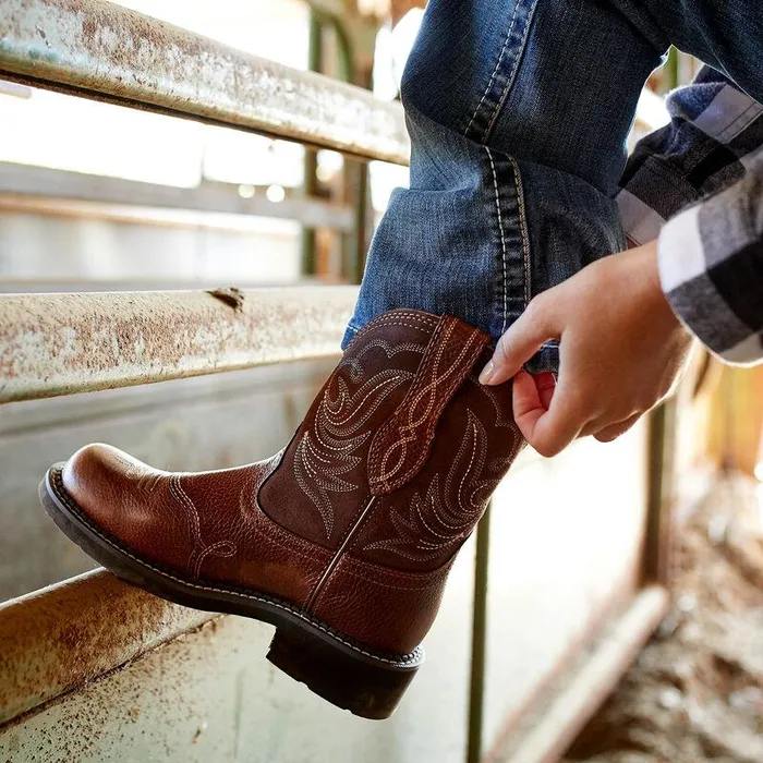Women Chelsea Boots Ariat Fatbaby Heritage Dapper Western Boot Copper Kettle